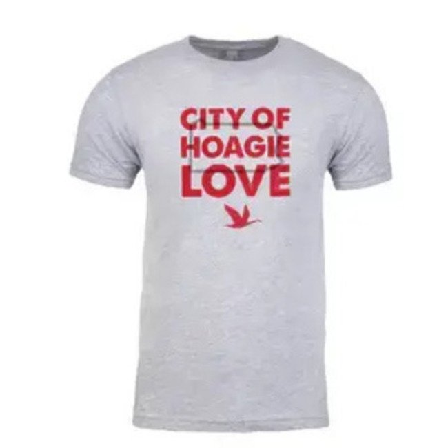 Main image of Wawa City of Hoagie Love Grey Soft T-shirt image