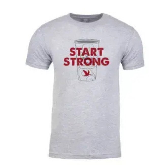 Main image of Start Strong Wawa Coffee Grey T-shirt image