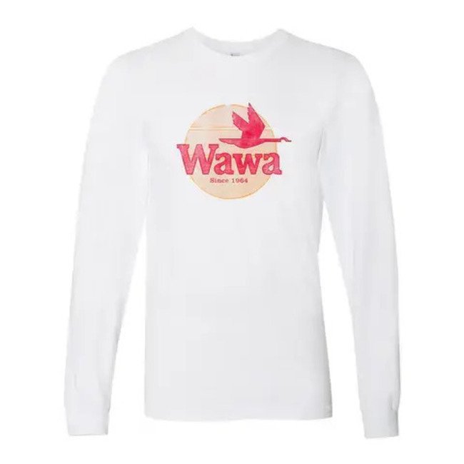 Main image of Wawa Vintage Logo Long Sleeve White T-shirt image