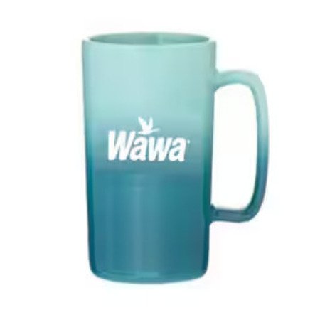 Wawa 14oz Teal Blue Stoneware Mug image