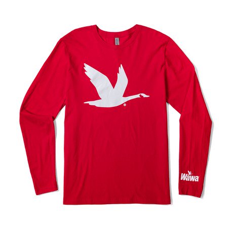 Wawa Goose Long Sleeve Red T-shirt image