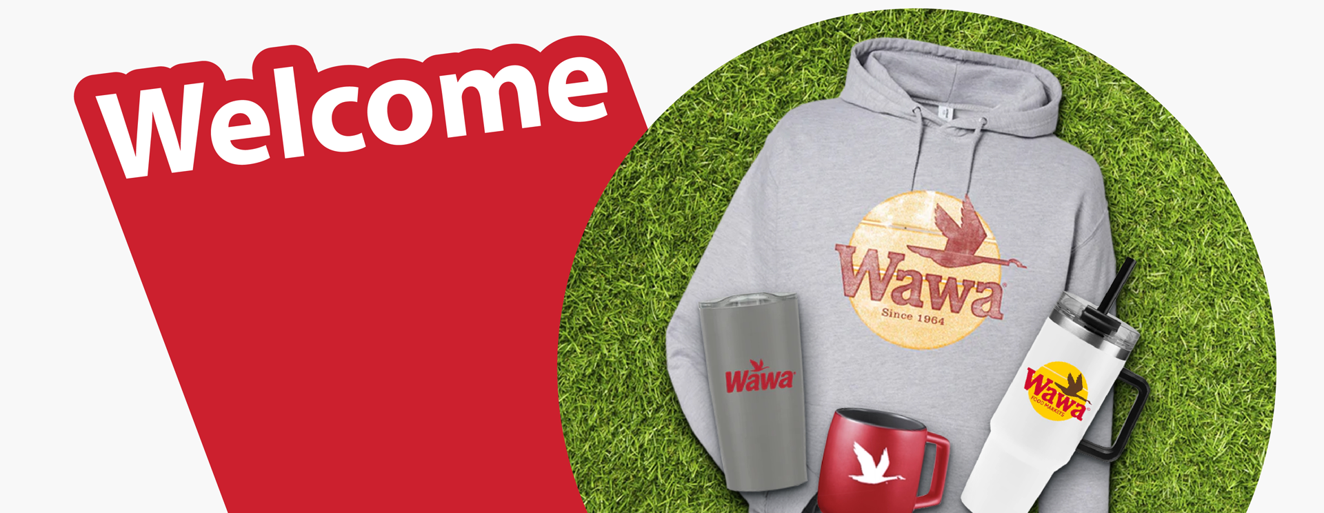 Welcome banner - Click or enter to the gift card category